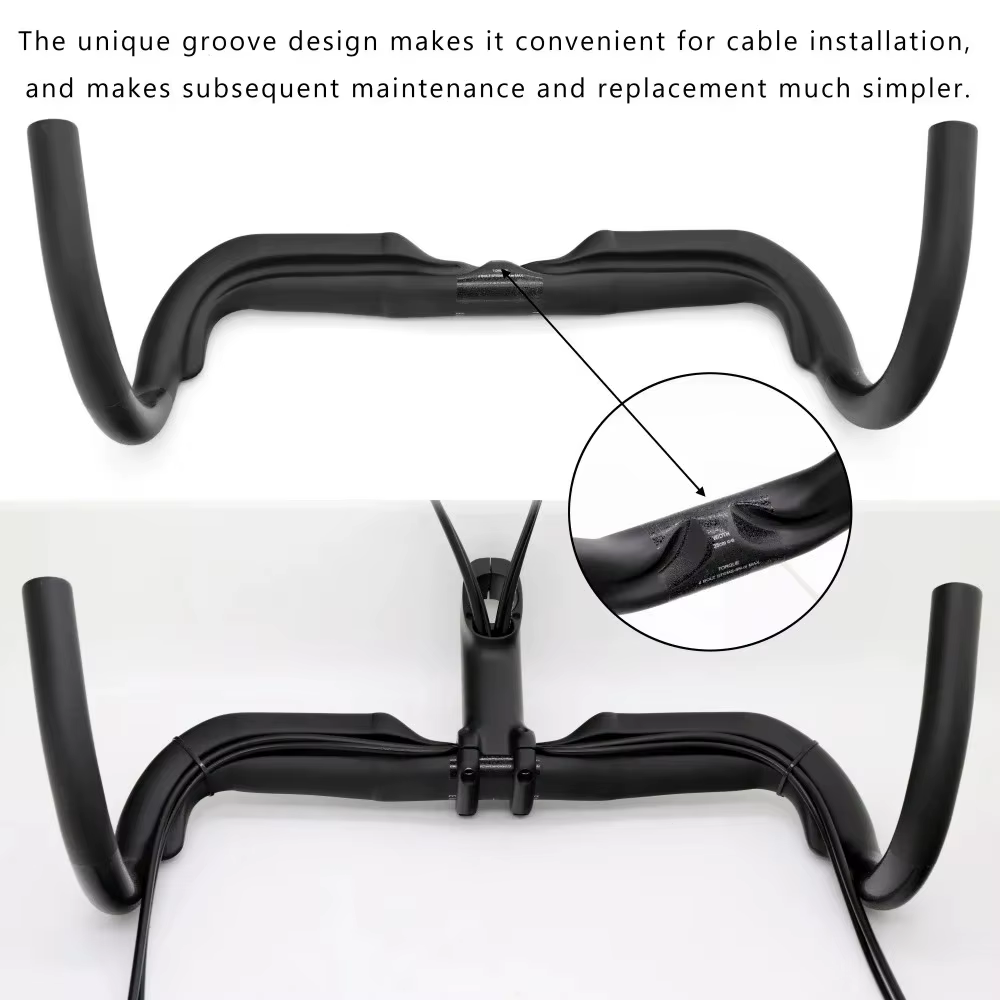 Guidon de vélo en gravier de carbone