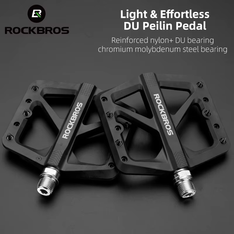 ROCKBROS pédales de vélo en Nylon DU portant ultra-léger montagne antidérapant