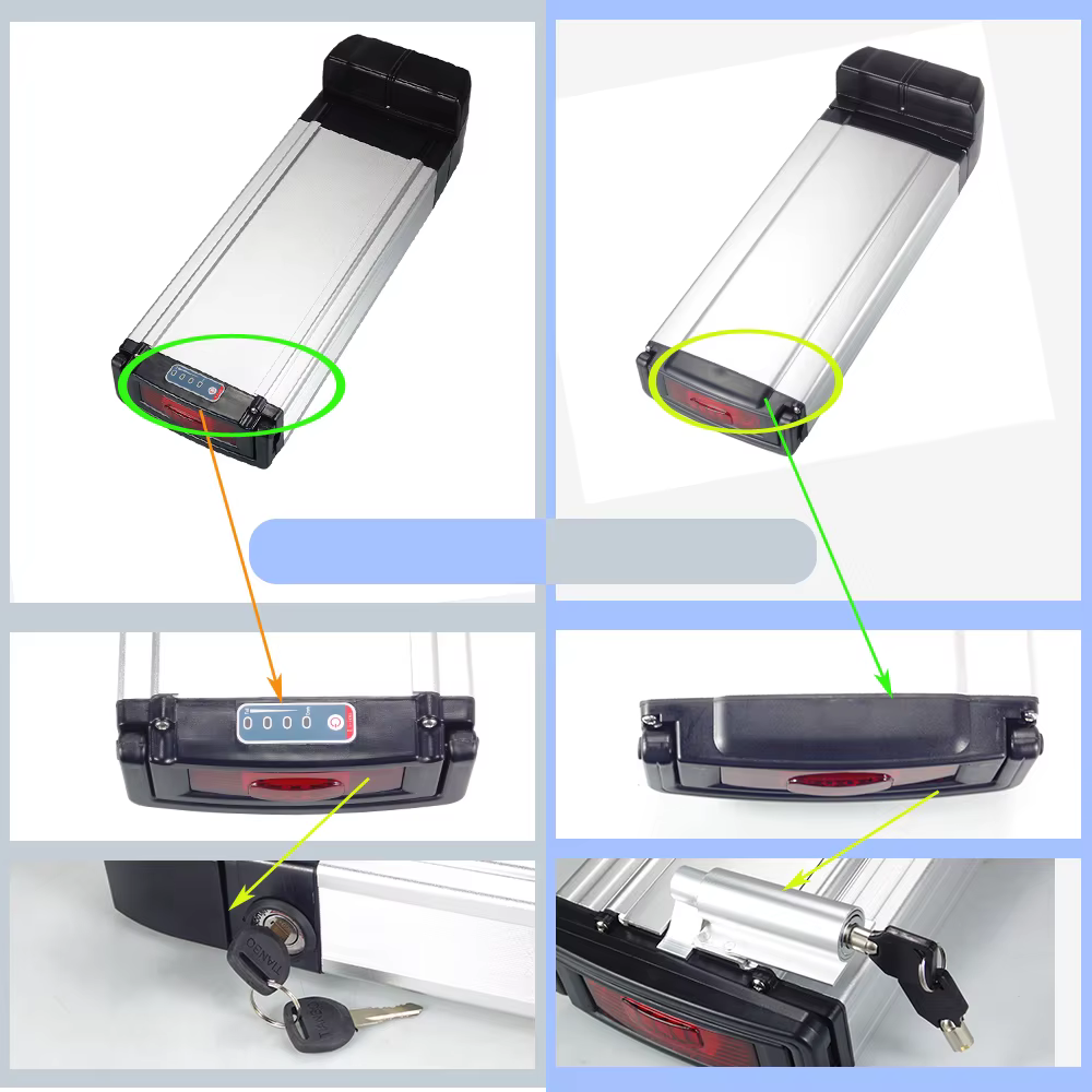 Boîtier de batterie arrière pour vélo 24V 36V