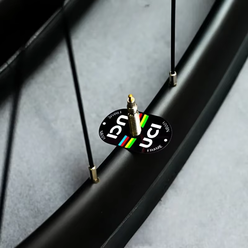 Autocollant de Valve de vélo certifié UCI