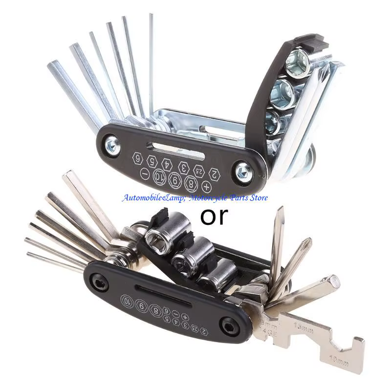 H7BD d'outils réparation mécanique vélo avec Allen multifonction 13 en 1 pour clé multi-clé hexagonale