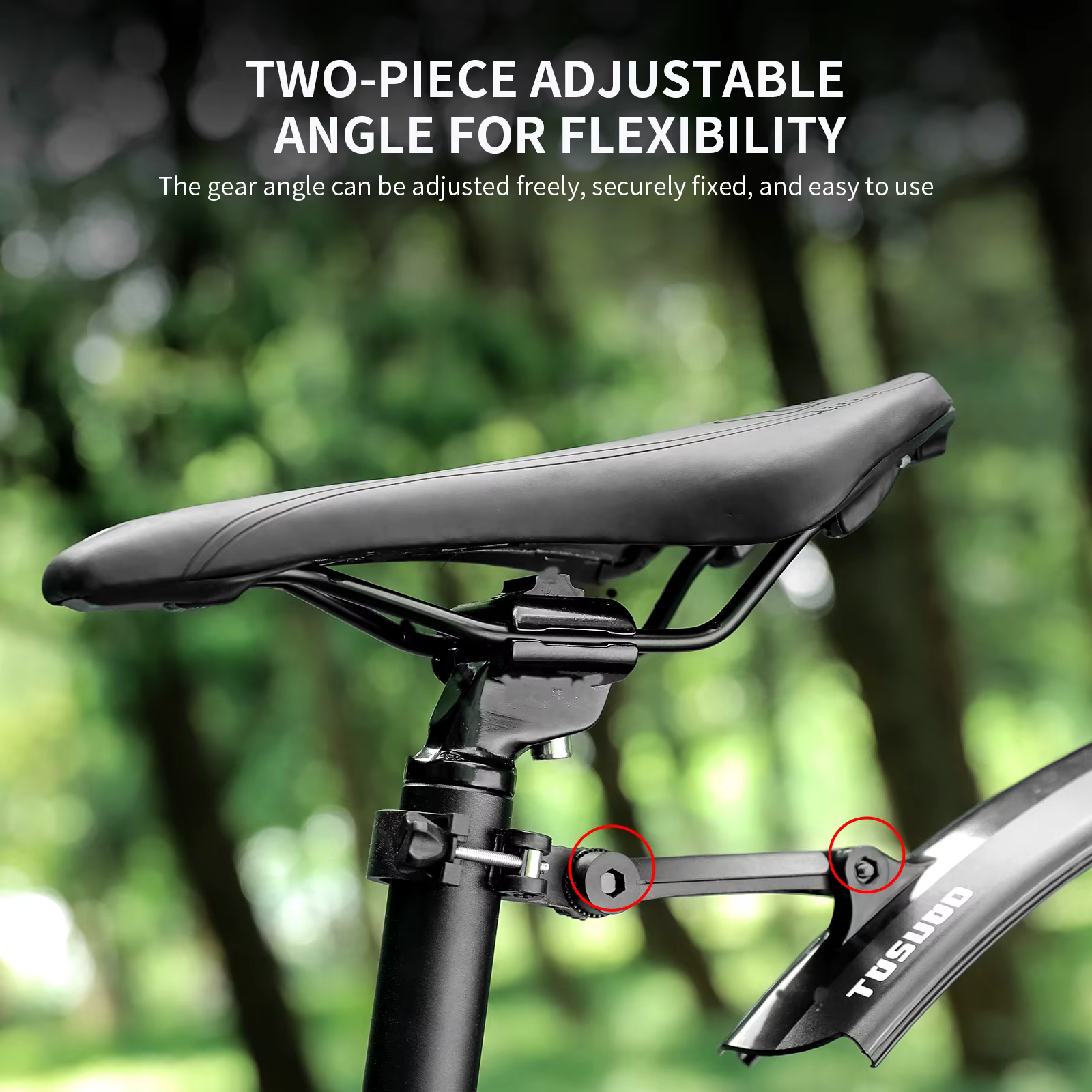 Ensemble de garde-boue de vélo TOSUOD à longueur réglable