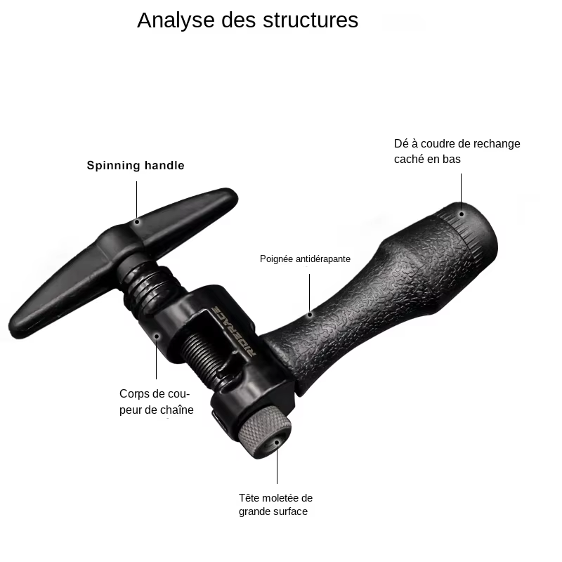 Extracteur de goupille de chaîne de vélo