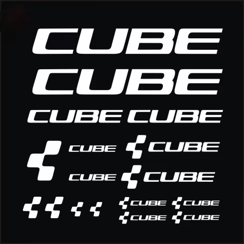 Autocollants réfléchissants en vinyle pour cadre de vélo CUBE