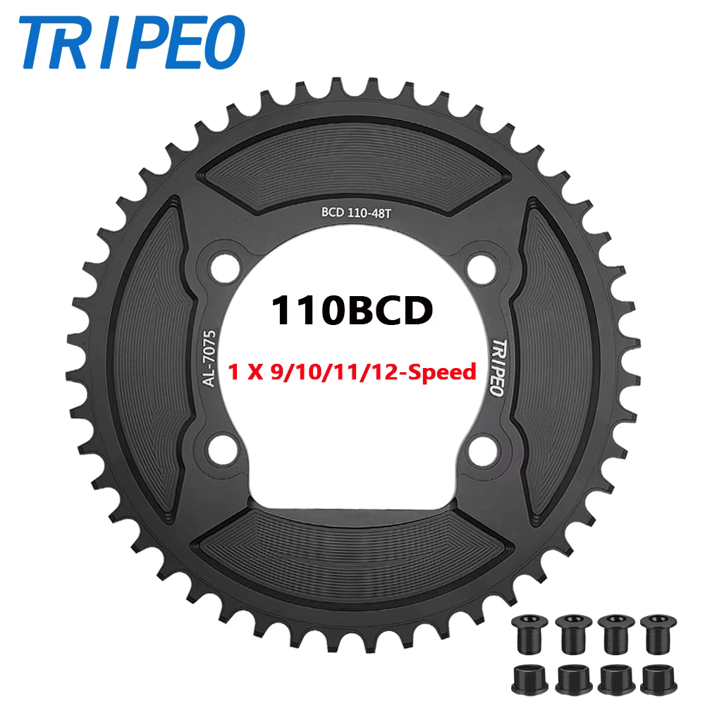 Plateau de pédalier TRIPEO 110BCD 4 boulons 40T-58T pour vélo de route