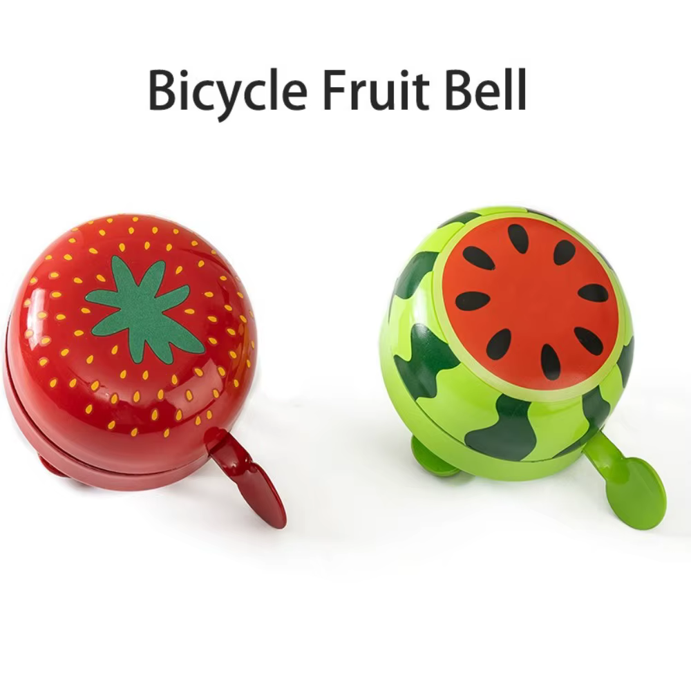 Dessin animé pastèque fraise motif cloche vélo