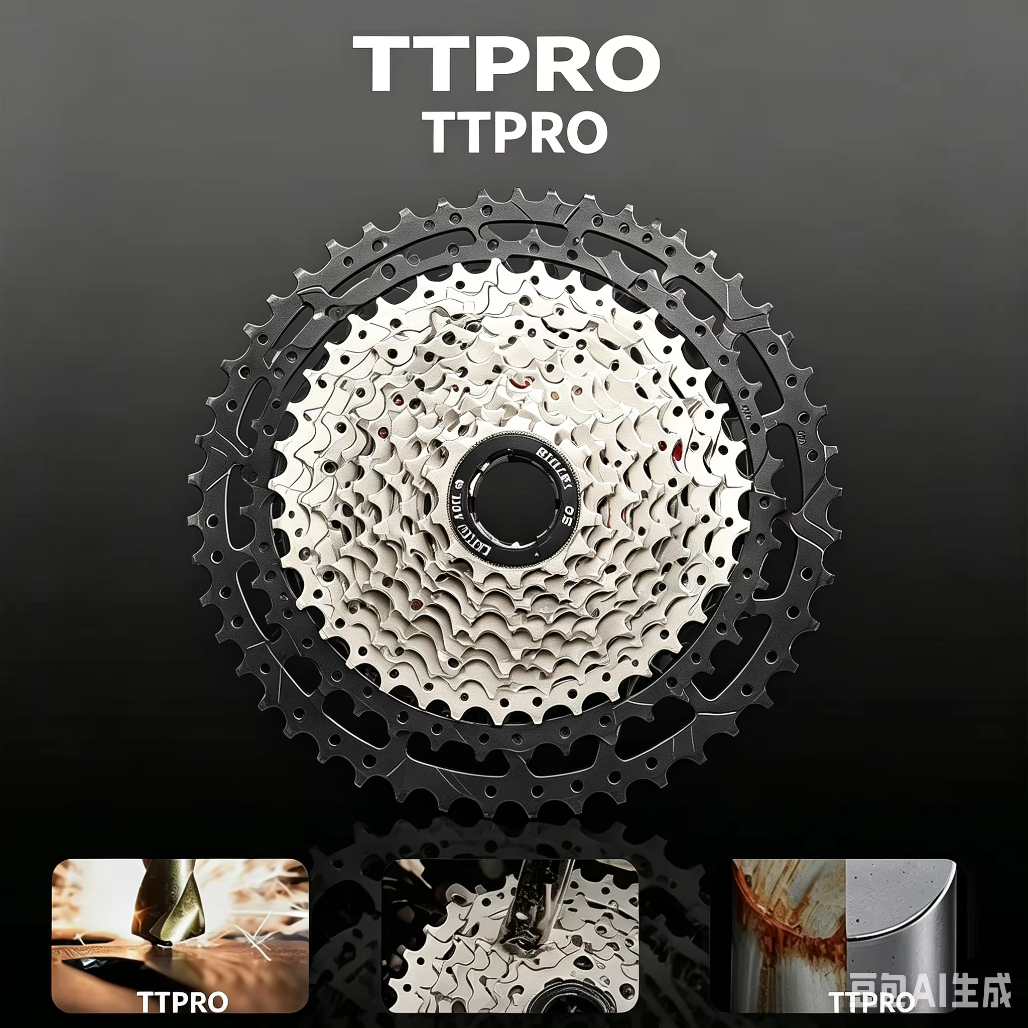 Cassette de vélo de route TTPRO E 8/9/10/11/12 vitesses 23/25/28/32/34/36T K7