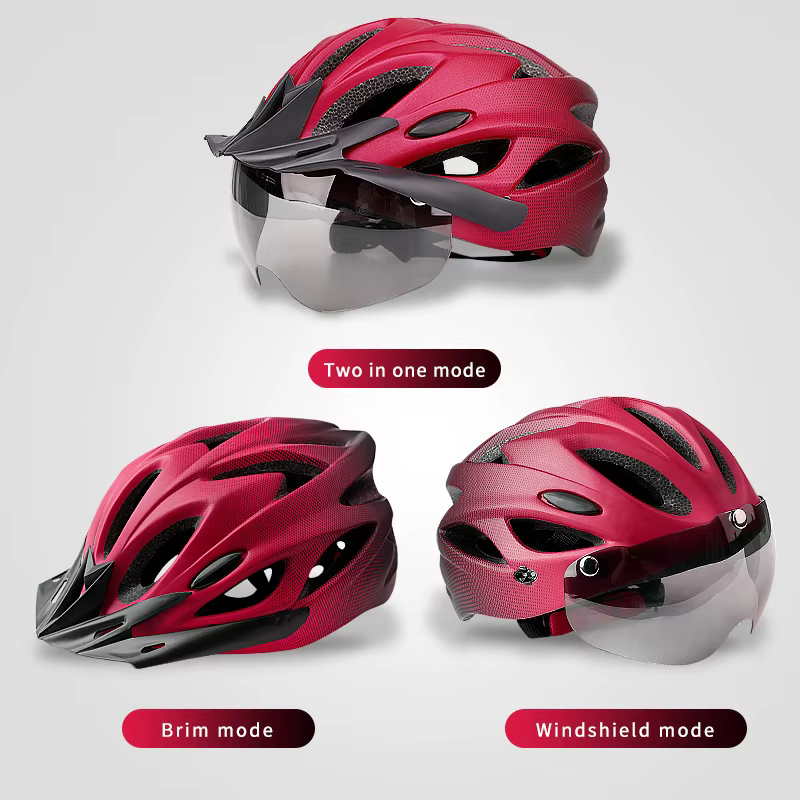 Casque de vélo adulte X-TIGER avec feu arrière LED