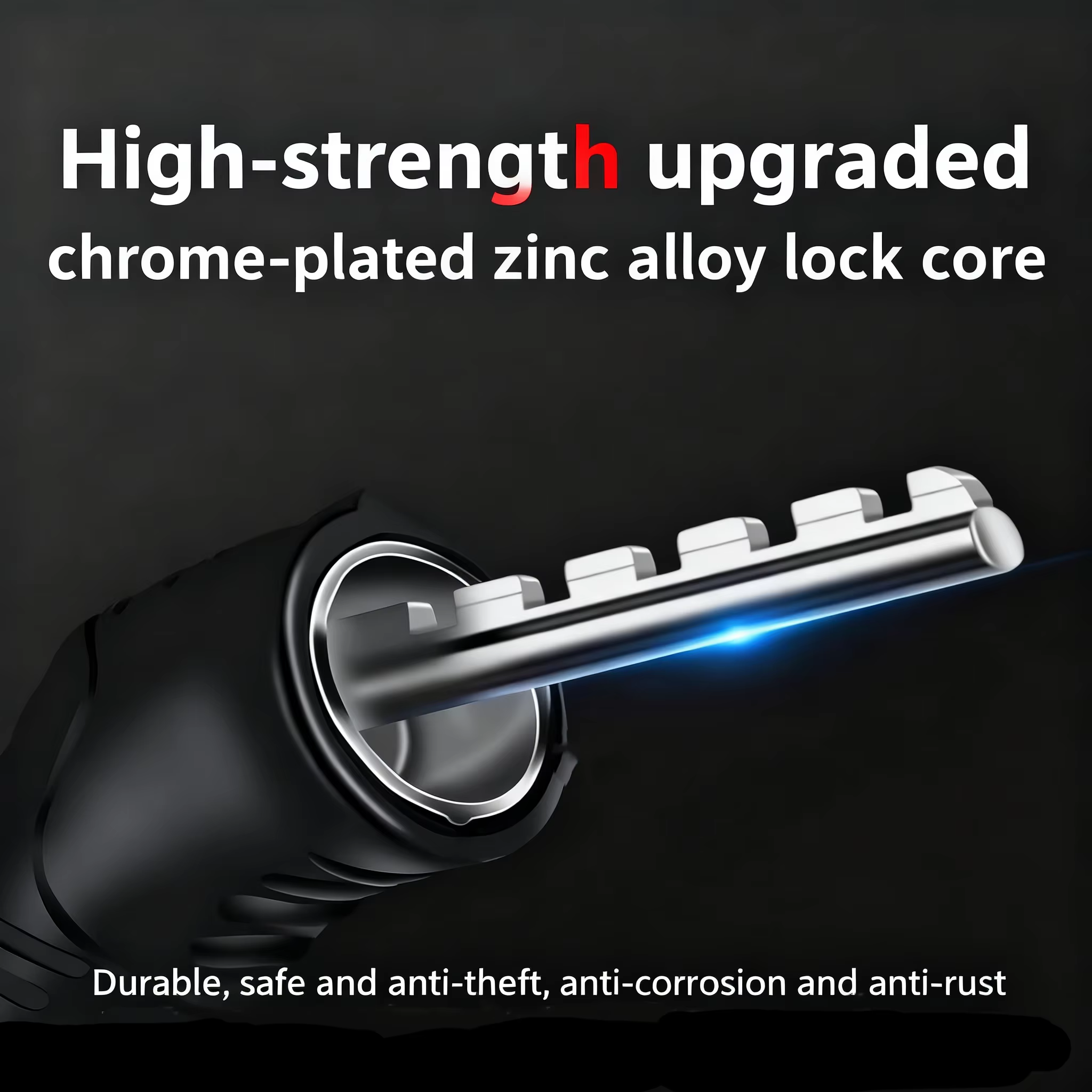 Antivol à combinaison à 4 chiffres avec câble en acier et protection par mot de passe pour vélo – Accessoire de sécurité pour bicyclette