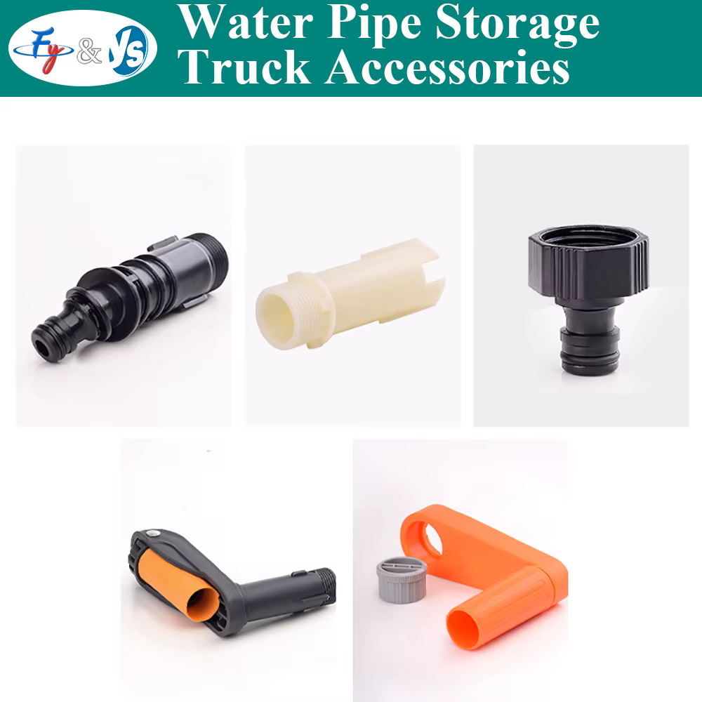 Kit d'accessoires pour support de tuyau d'arrosage souple avec raccords rapides et poignée pour rangement de tuyau d'arrosage de jardin