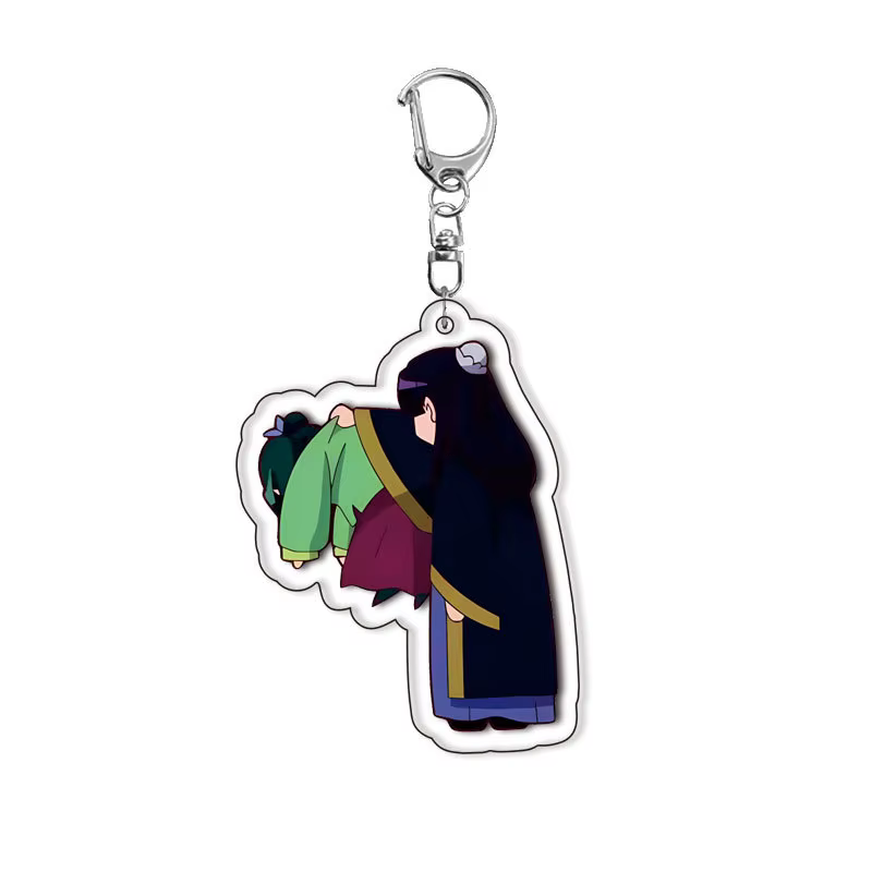 Porte-clés en acrylique avec personnage Kawaii The Apothecary Diaries, accessoires de dessin animé, breloques mignonnes pour sac à dos, ornement de voiture, anneau Ke, jouet cadeaux