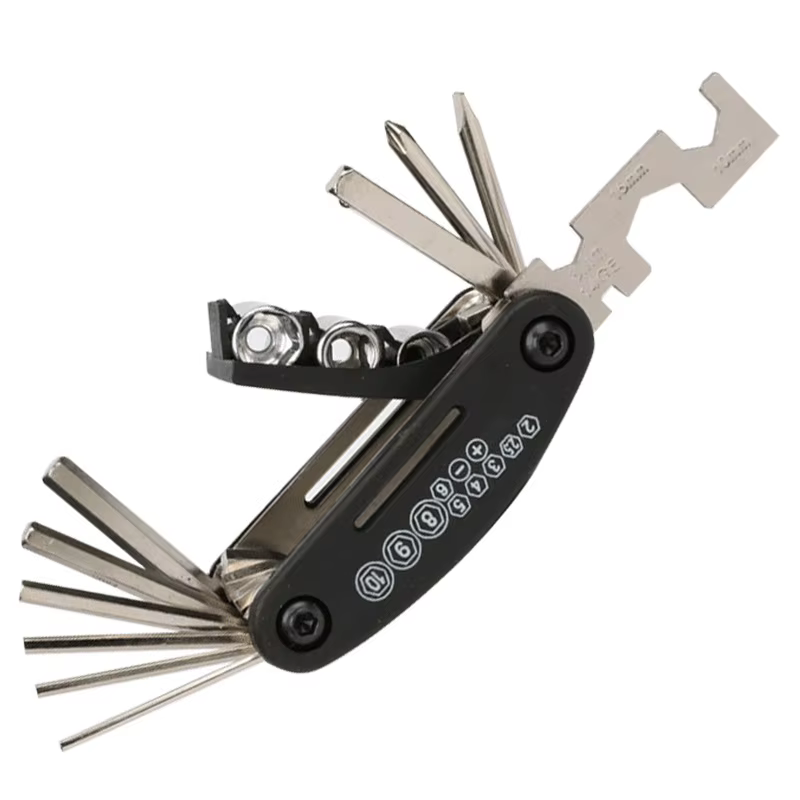 Outil multifonctionnel 16 en 1 - Kit d'outils de vélo - Kit de réparation