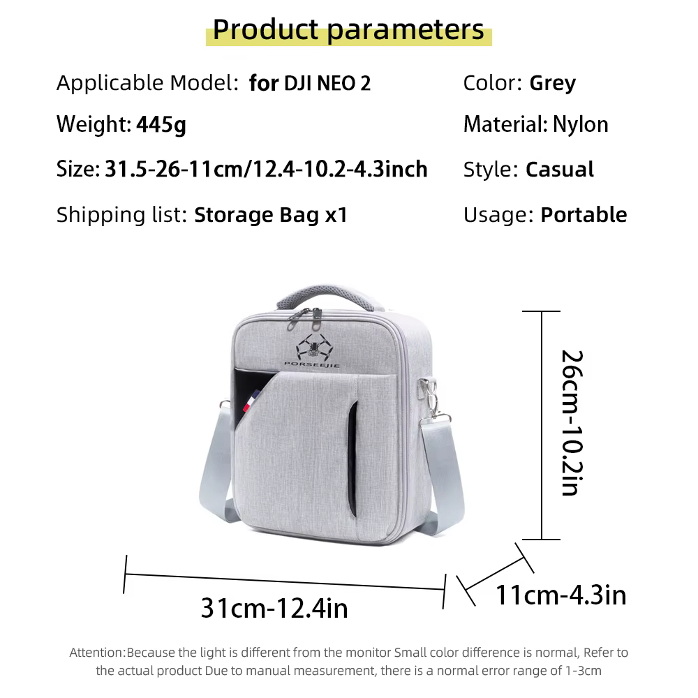 Sac à bandoulière pour DJI NEO 2, mallette de rangement, sacoche de poitrine, boîte de mode Portable pour DJI NEO 2 RC N3, accessoires de Drone de contrôle
