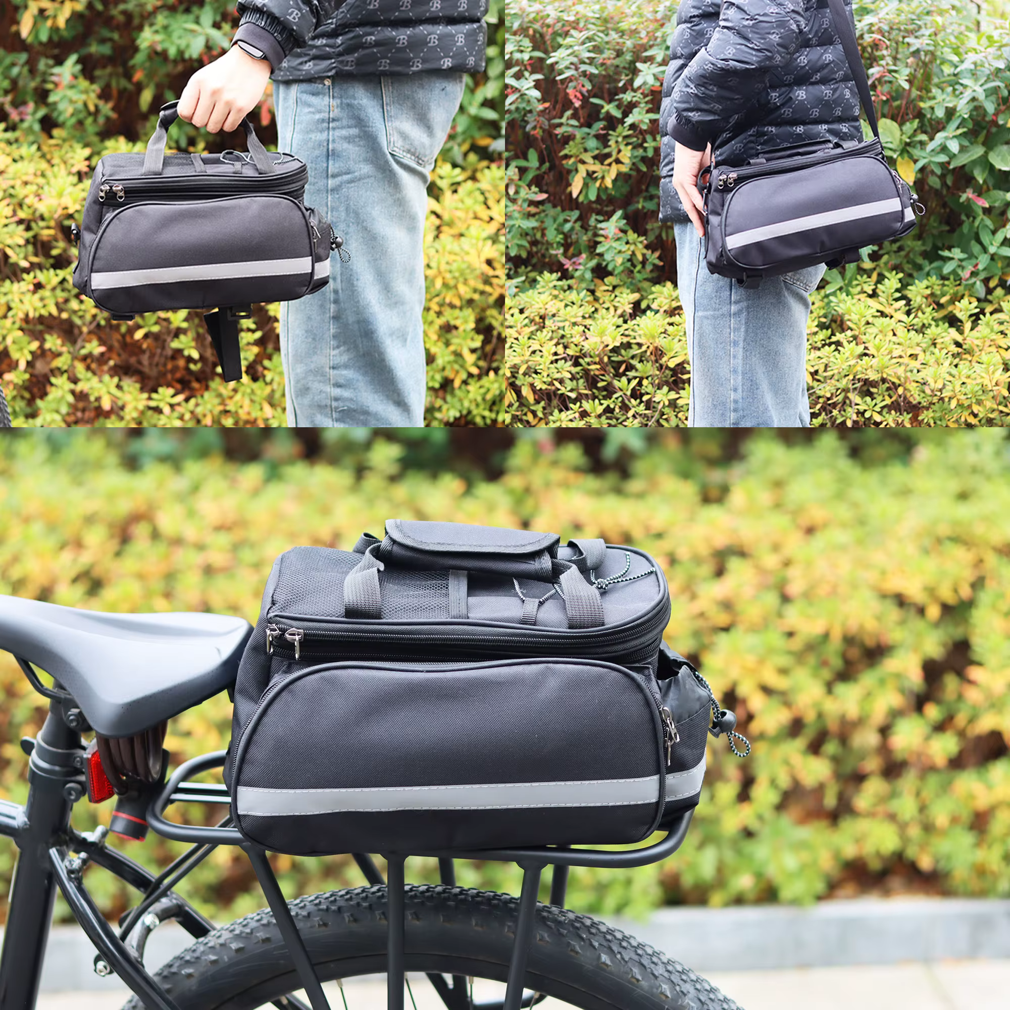 Sac de porte-bagages arrière pour vélo