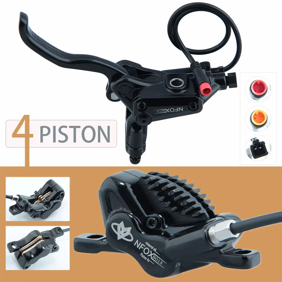 Frein hydraulique à disque à 4 pistons pour vélo électrique pliant