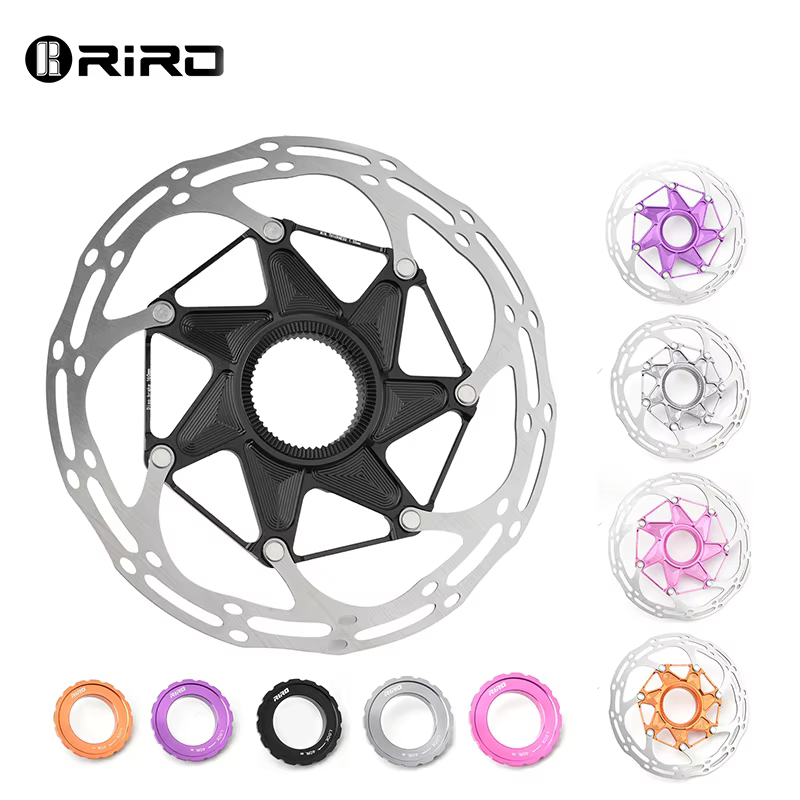 RIRO disques de vélo verrouillage central 140MM 160MM frein Rotor flottant léger haute résistance disque de dissipation