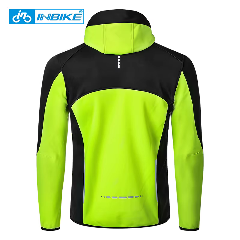 INBIKE hiver hommes coupe-vent veste chaud polaire cyclisme vestes avec poches imperméable vélo