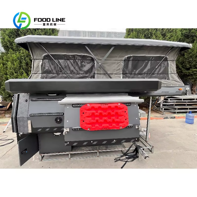 Camper multifonctionnel personnalisé pour camion avec porte-équipement et auvent latéral pour aventures tout-terrain – Prix d'achat en gros