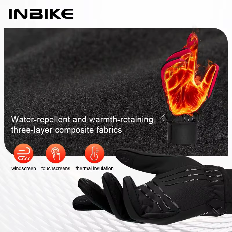 Gants de cyclisme d'hiver pour hommes et femmes