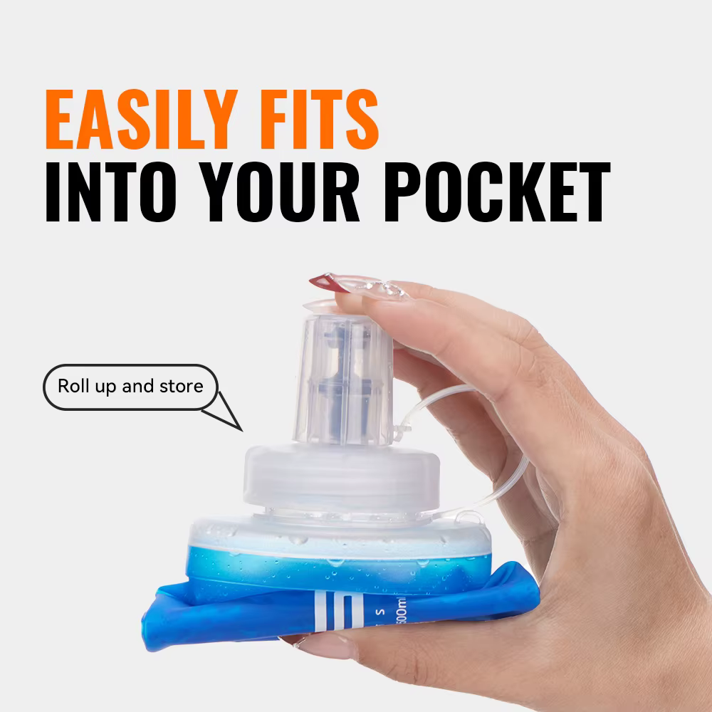 Bouteille d'eau filtrante pliable ultralégère WRELS