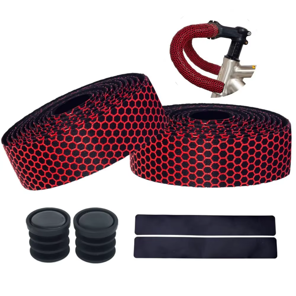 Guidoline Velo Route EVA bande de guidon avec embout anti-dérapant confortable