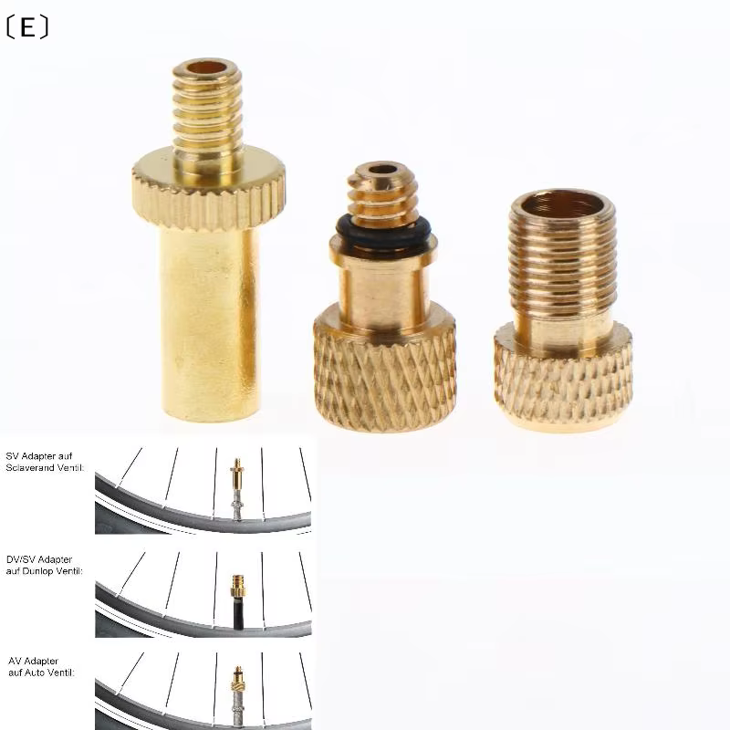 Adaptateur universel en laiton pour valve de vélo