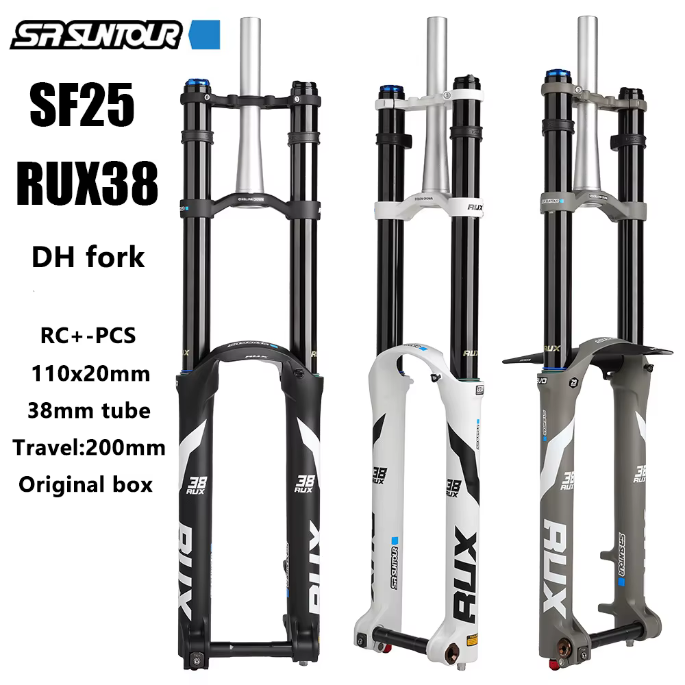 SUNTOUR RUX38 fourche avant de vélo de montagne 29 pouces 200mm voyage DH Double Suspension d'épaule