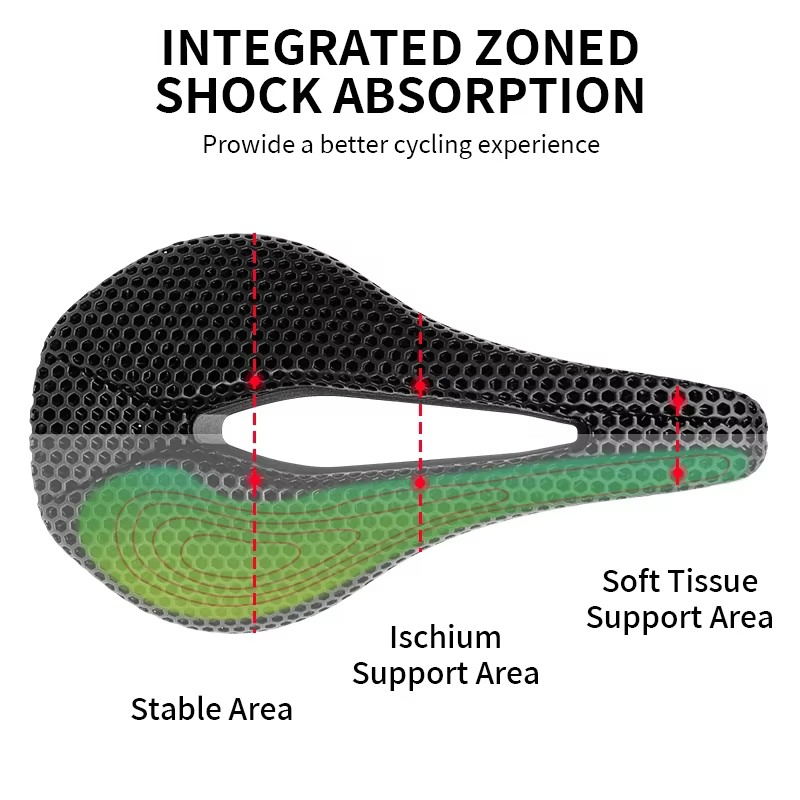 BUCKLOS selle de vélo imprimée en 3D coussin de siège