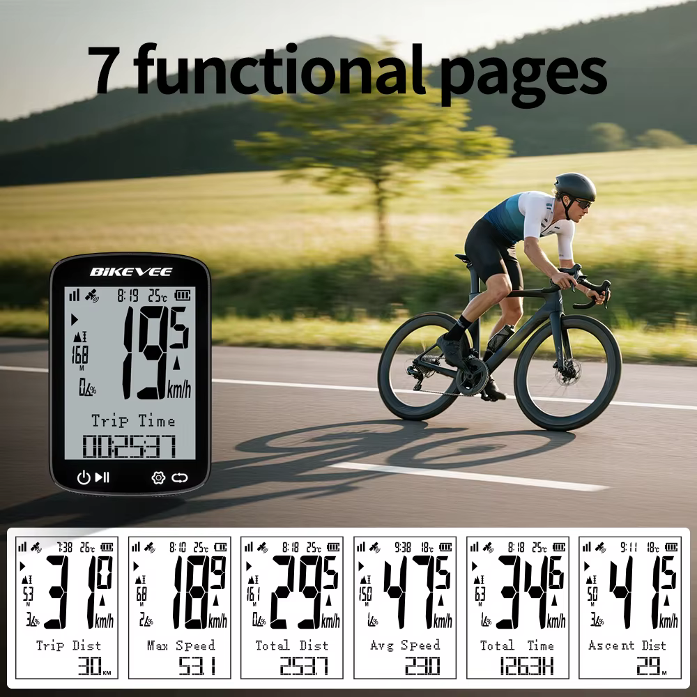Ordinateur de vélo sans fil GPS