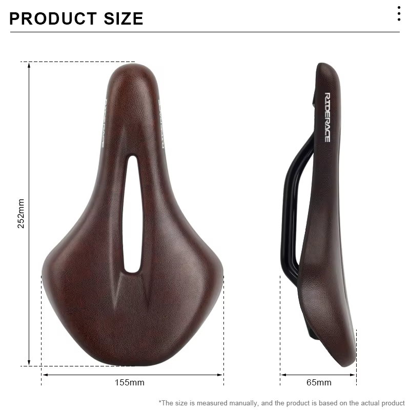 Selle de vélo ergonomique en cuir PU