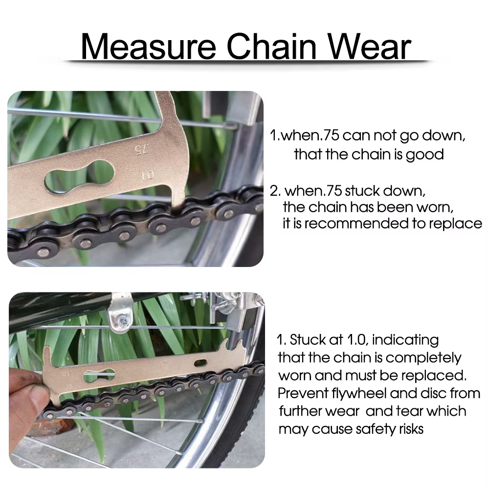 Règle de mesure de vélo, outil de réparation de vélo, accessoires de cyclisme