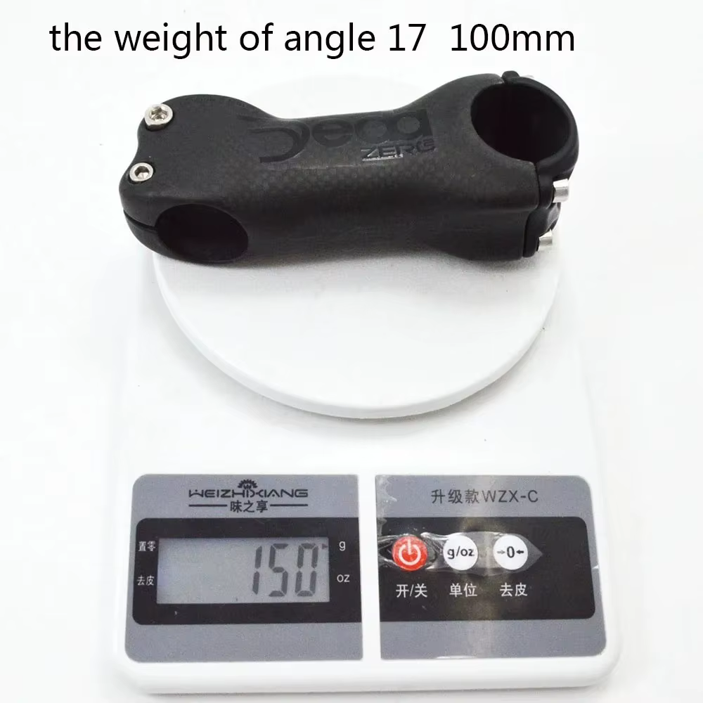 3kcarbon 6 17 Angle route carbone tige de vélo 31.8x60-130mm 6 17 degrés VTT
