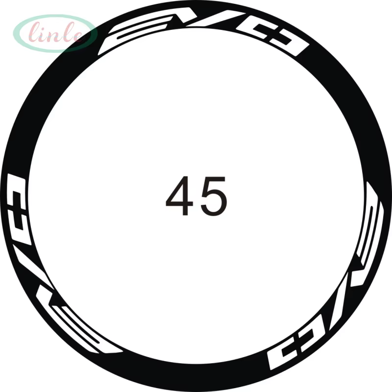 Autocollants décoratifs pour jantes de vélo de course 700c (12 pièces/2 roues/ensemble)