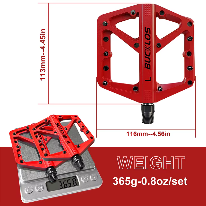 BUCKLOS VTT pédales 9/16 "roulement scellé plat vtt