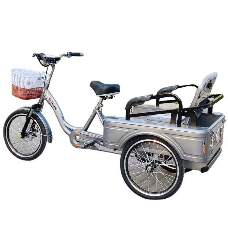 Vélo cargo électrique à trois roues pour adultes