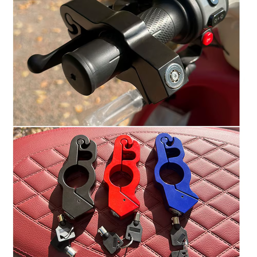 Verrou de guidon de moto