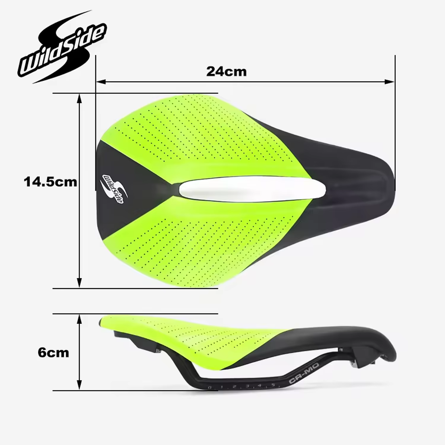 Wildside selle de course de vélo à nez court cyclisme sur route