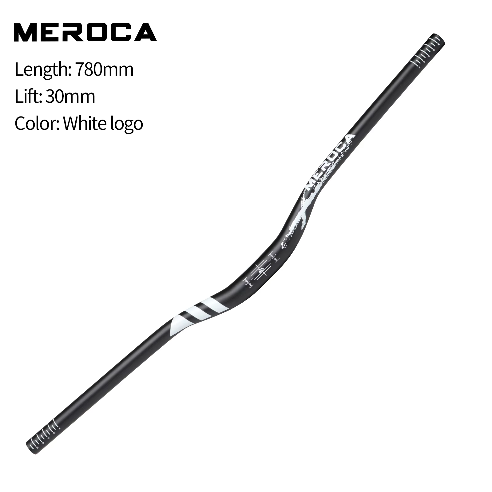 MEROCA guidon de vélo 31.8mm hauteur 30mm/55mm longueur 720mm/780mm alliage d'aluminium haute résistance pour