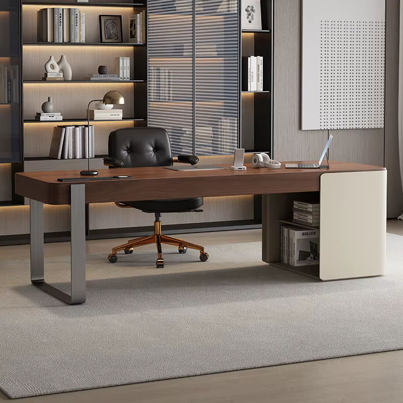 Bureau de luxe en bois rangement concepteur jeu écriture vanité organisateurs de bureau travail Schreibentisch meubles