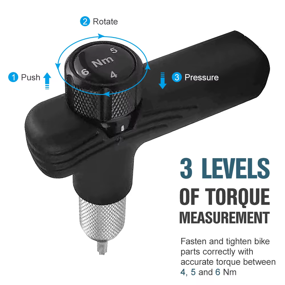 Kit d'entretien de vélo portable, couple réglable, 4 Nm, 5 Nm, 6Nm