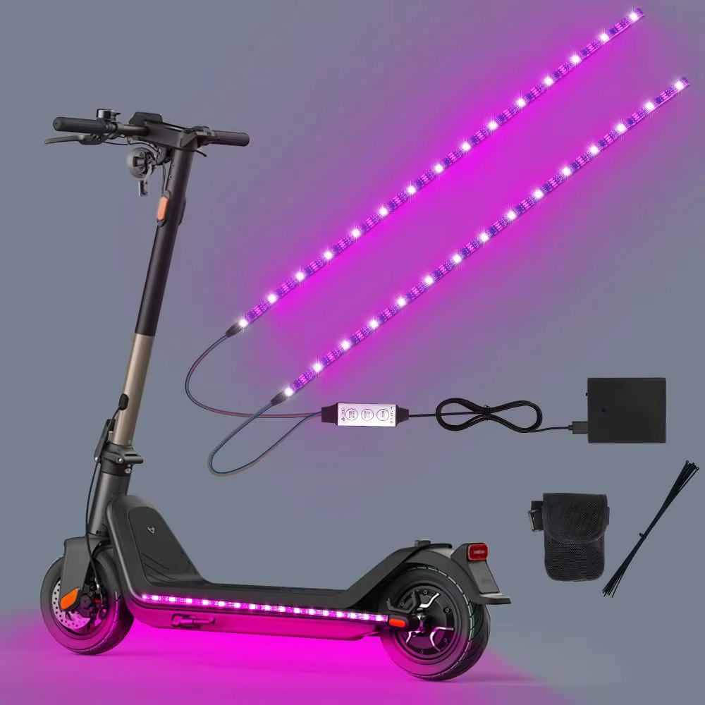 Lumières LED créatives pour trottinette à batterie