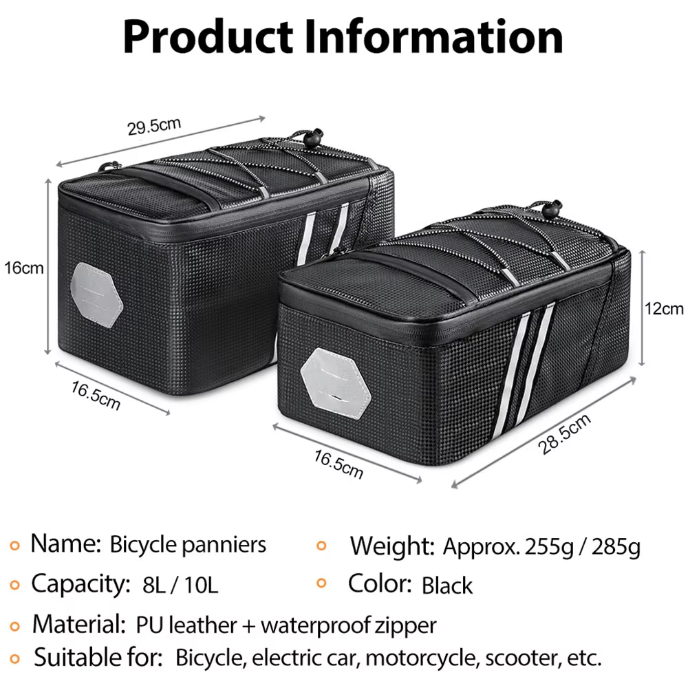 Sac de siège arrière de vélo