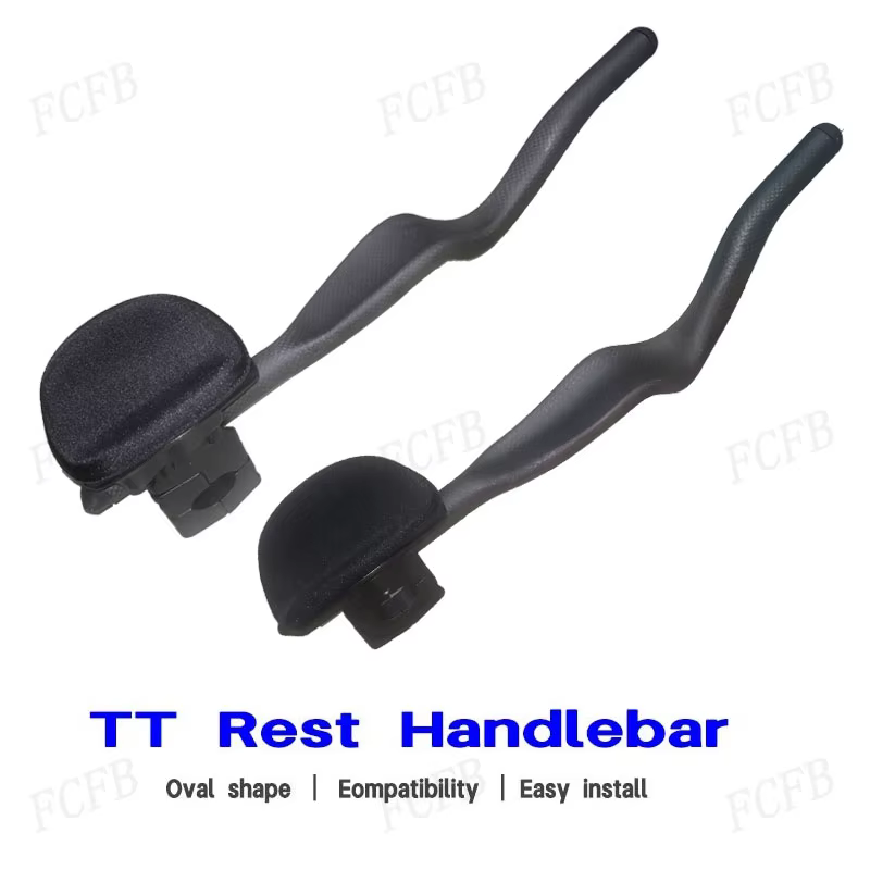 Vélo de route Triathlon temps d'essai 3K repose-vélo entièrement en carbone guidon TT 35 ° Pour extension