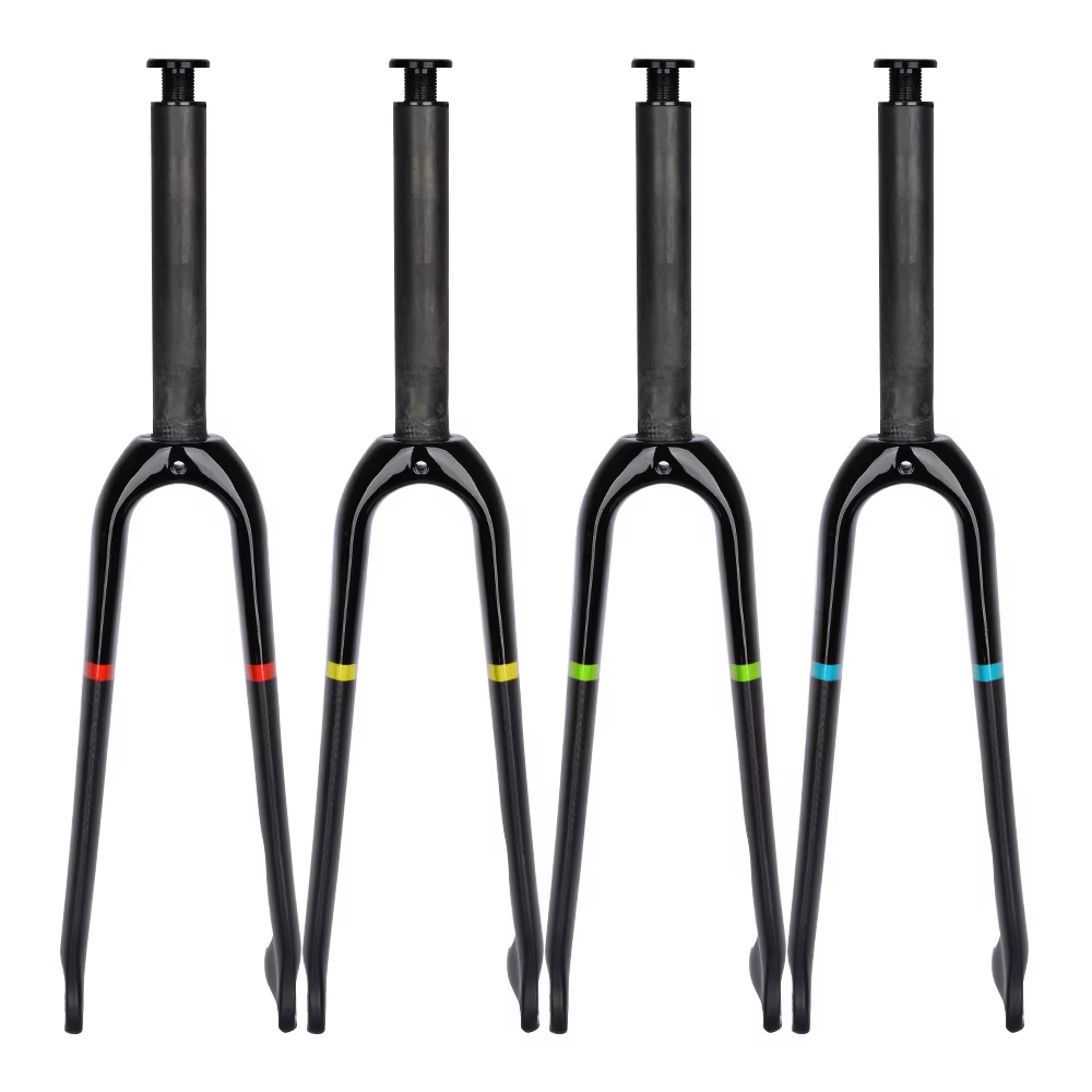 Fourche de frein à disque avant en fibre de carbone pour vélo pliant