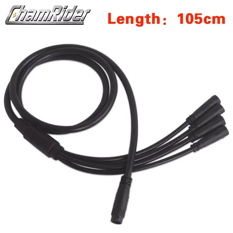 Julet 1 à 4 faisceau de câbles câble principal fil étanche pour vélo électrique accélérateur LCD frein connecteur étanche