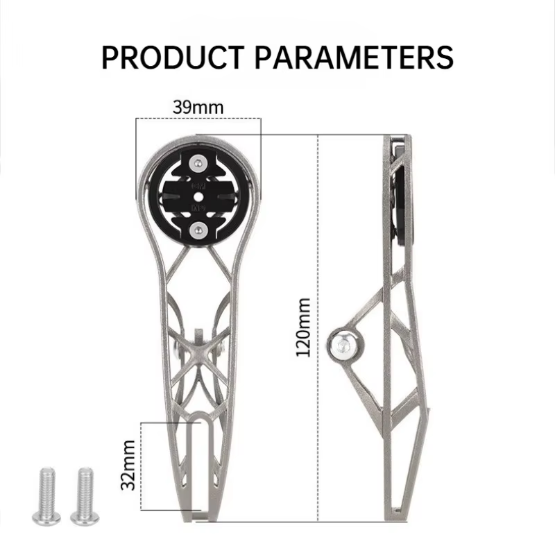 Support de guidon intégré pour ordinateur de vélo en alliage de titane imprimé en 3D