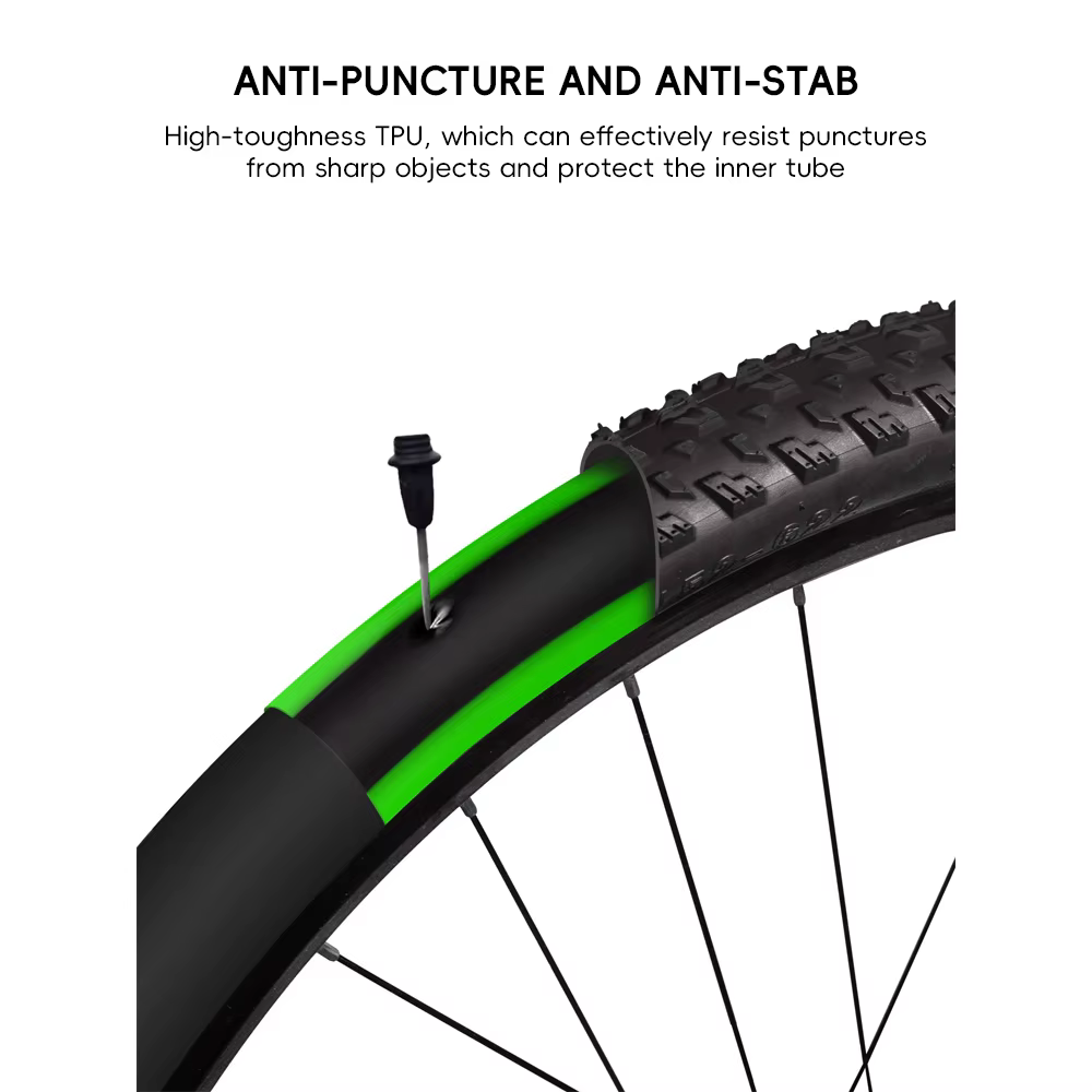 2 protections anti-crevaison pour pneus de VTT et vélo de route