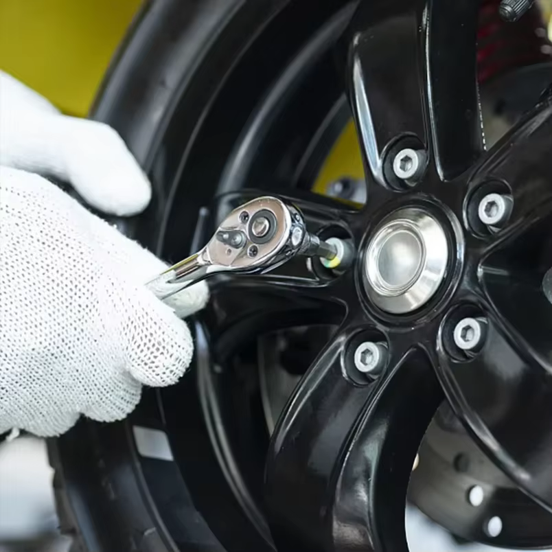 Micromètre 19-110N.m, outil de démontage de voiture et de moto, clé dynamométrique professionnelle réglable, clé d'entraînement 3/8 pouces, outil manuel