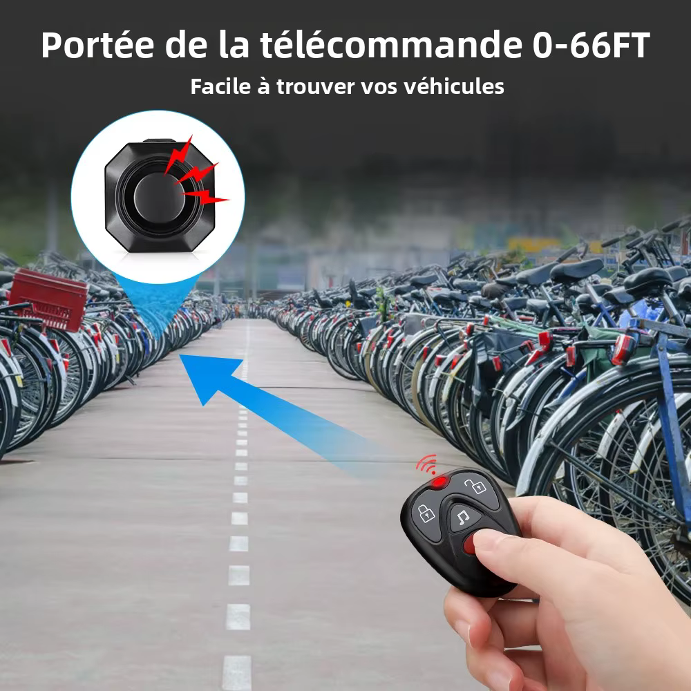 Alarme de vélo sans fil