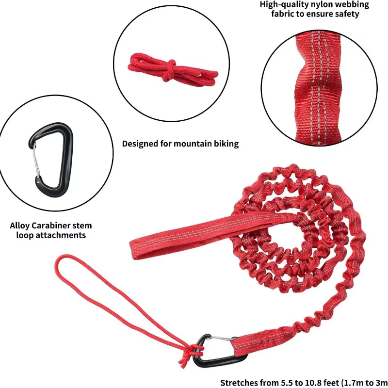 Corde de remorquage pour vélo VTT